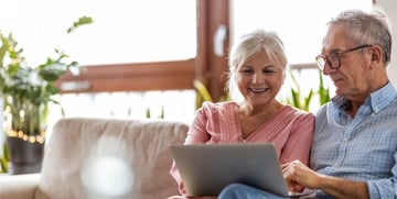 Seniors looking at Bath Fitter remodeling options