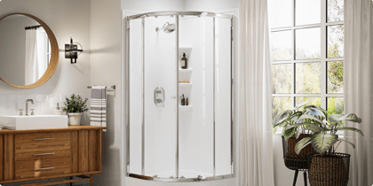Shower replacement in bathroom 